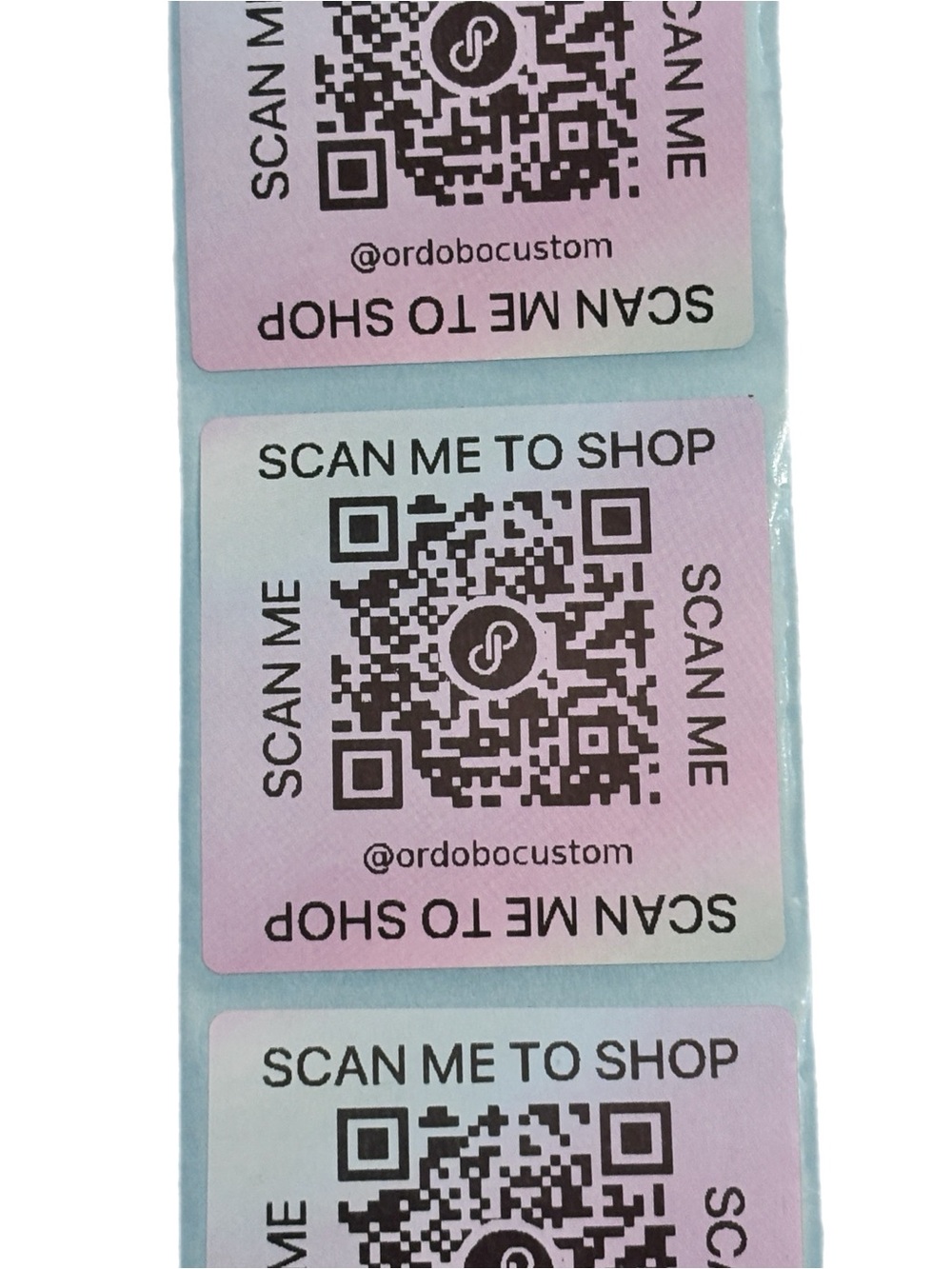 50 Custom QR Code Stickers - Picture 2 of 3